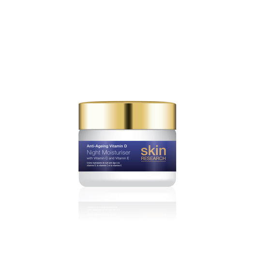 Skin Research Anti-Ageing Vitamin D Hyaluronic Acid & Vitamin C Night Moisturiser 50ml