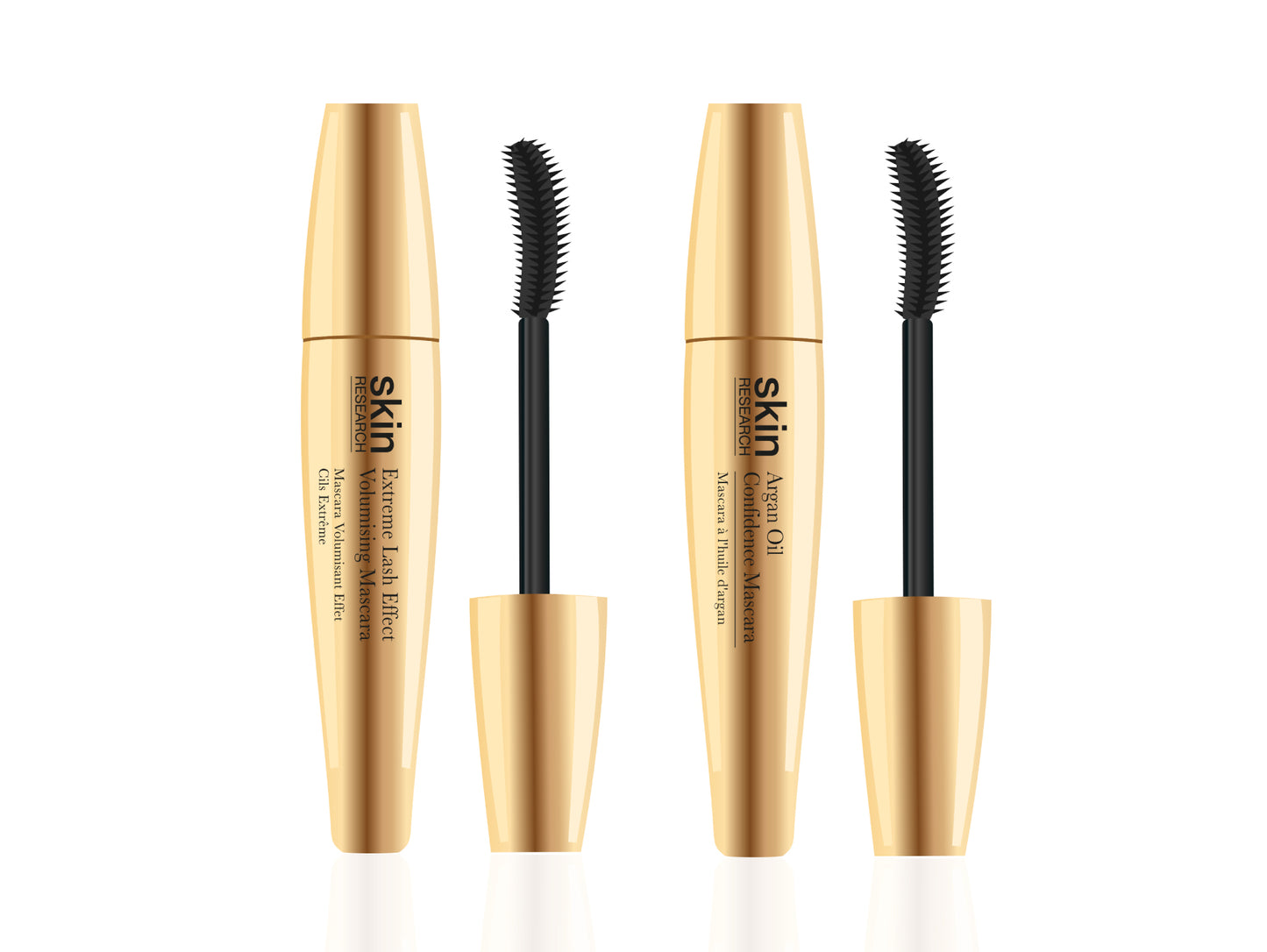K2 Skin Research EXTREME Lash Effect Volumising Mascara + Volumising Mascara