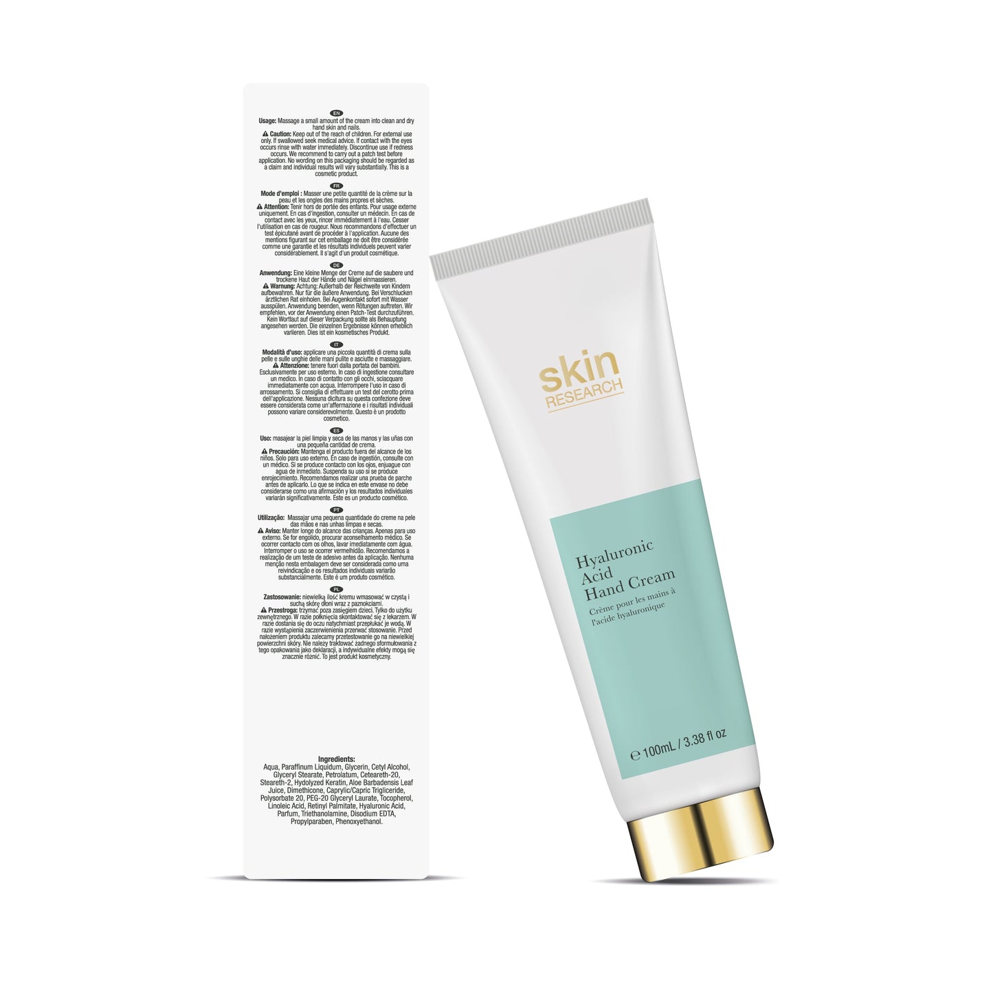 Skin Research Hyaluronic Acid Hand Cream 100ml - skinChemists