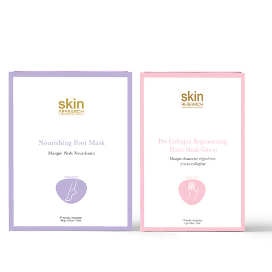 K2 Nourishing Foot Mask + Pro-Collagen Regenerating Hand Mask Gloves