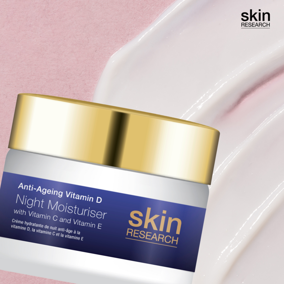 Skin Research Anti-Ageing Vitamin D Hyaluronic Acid & Vitamin C Night Moisturiser 50ml