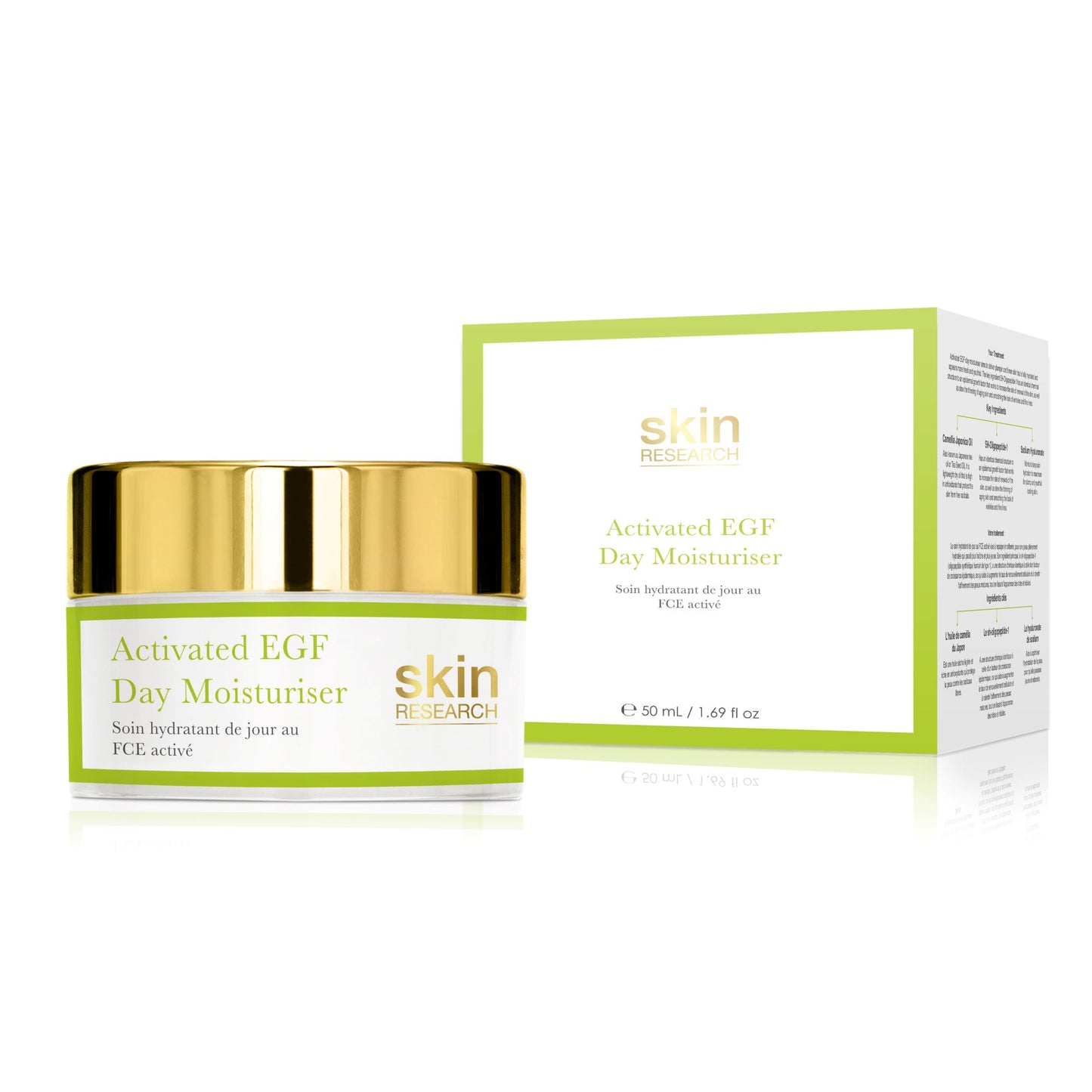 "Cream Facial Cleanser + Activated EGF Day and Night Moisturiser 50ml "