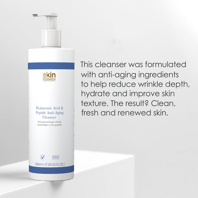 Hyaluronic Acid & Peptide Anti-Aging Cleanser 200ml